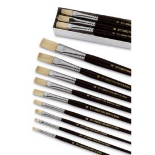 PENNELLO PUNTA PIATTA pura setola N 4 SERIE 577 LEBEZ